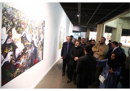 وزیر فرهنگ از نمایشگاه «نقشی بر سنگ» در موزه هنرهای معاصر بازدید کرد